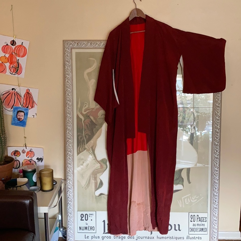 Vintage silk kimono